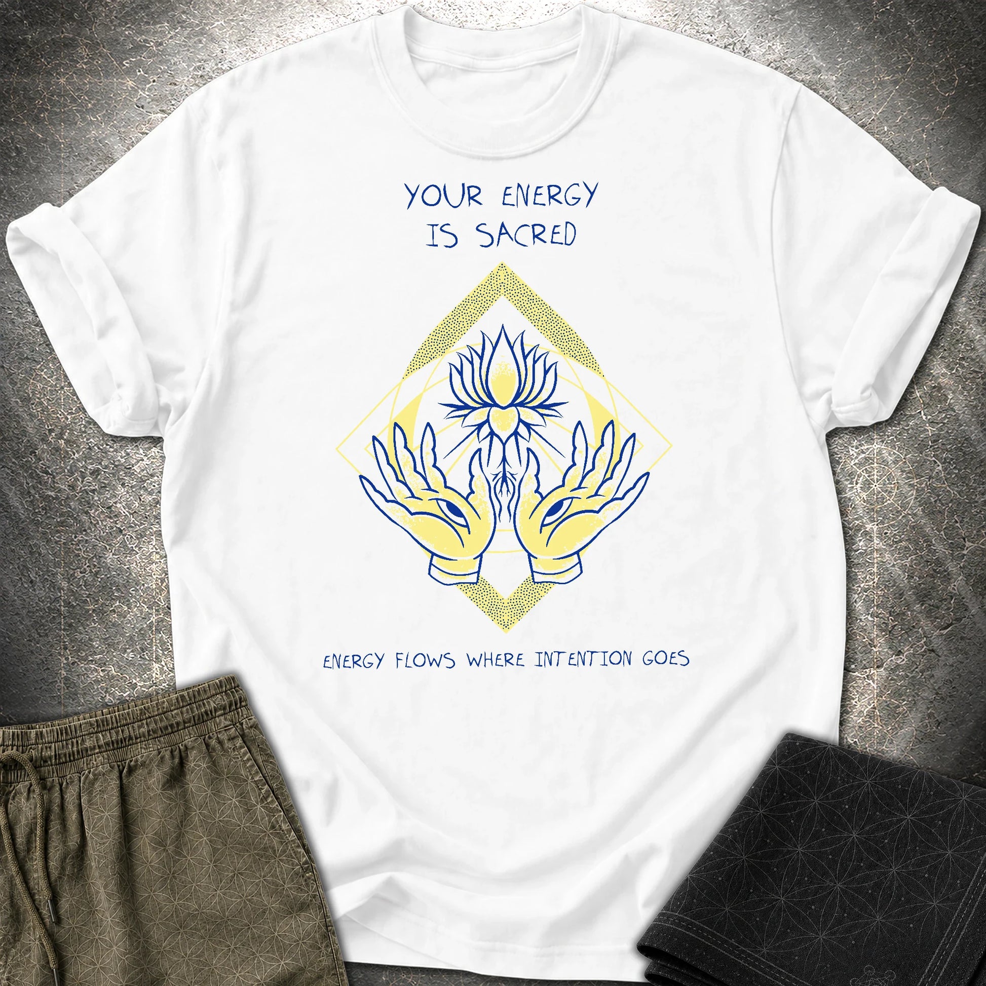 Energy Flows T-Shirt - Energy Flows T-Shirt - White