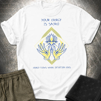 Energy Flows T-Shirt - Energy Flows T-Shirt - White