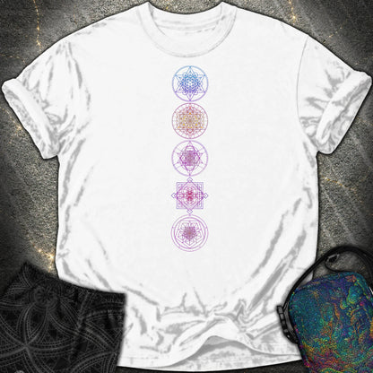 Sacred Geometry Comfort T-Shirt - Sacred Geometry Comfort T-Shirt - White