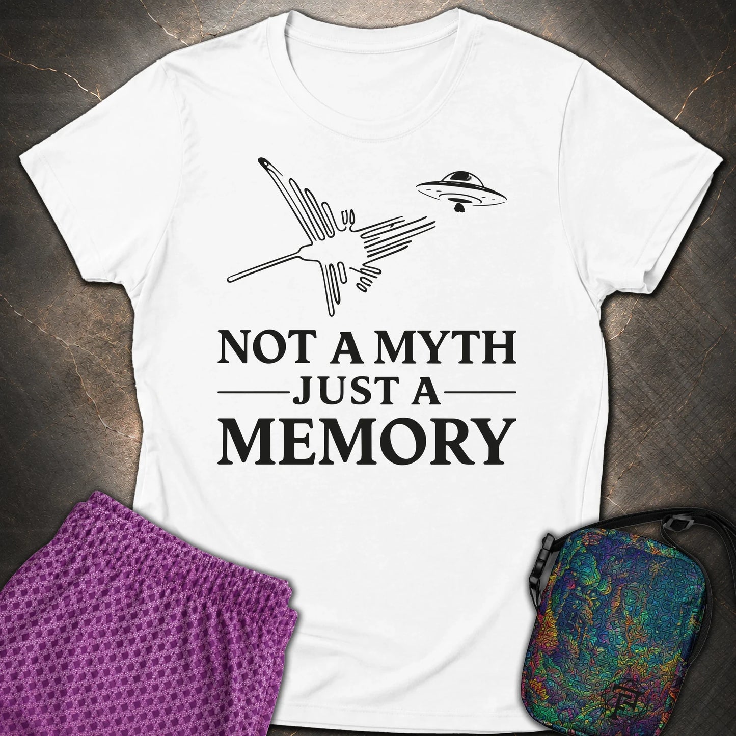 NOT MYTH JUST MEMORY Czarne - NOT MYTH JUST MEMORY Czarne Womens T-Shirt - White