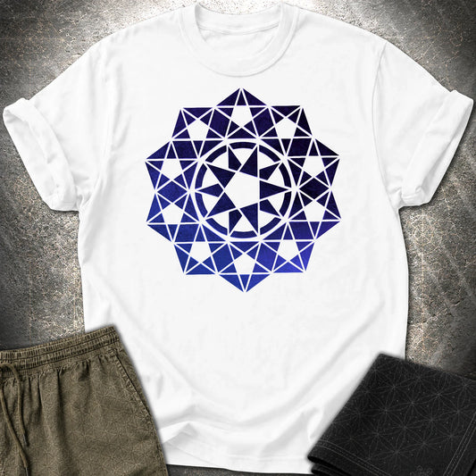 Crop Circle Purple T-Shirt - Crop Circle Purple T-Shirt - White