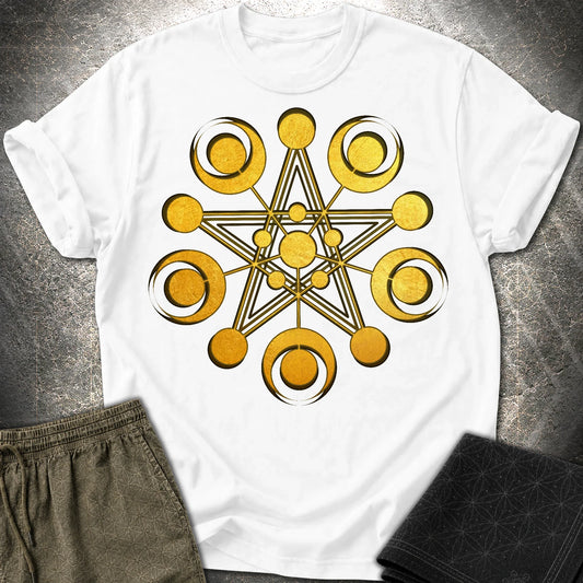 Golden Crop Circle T-Shirt - Golden Crop Circle T-Shirt - White