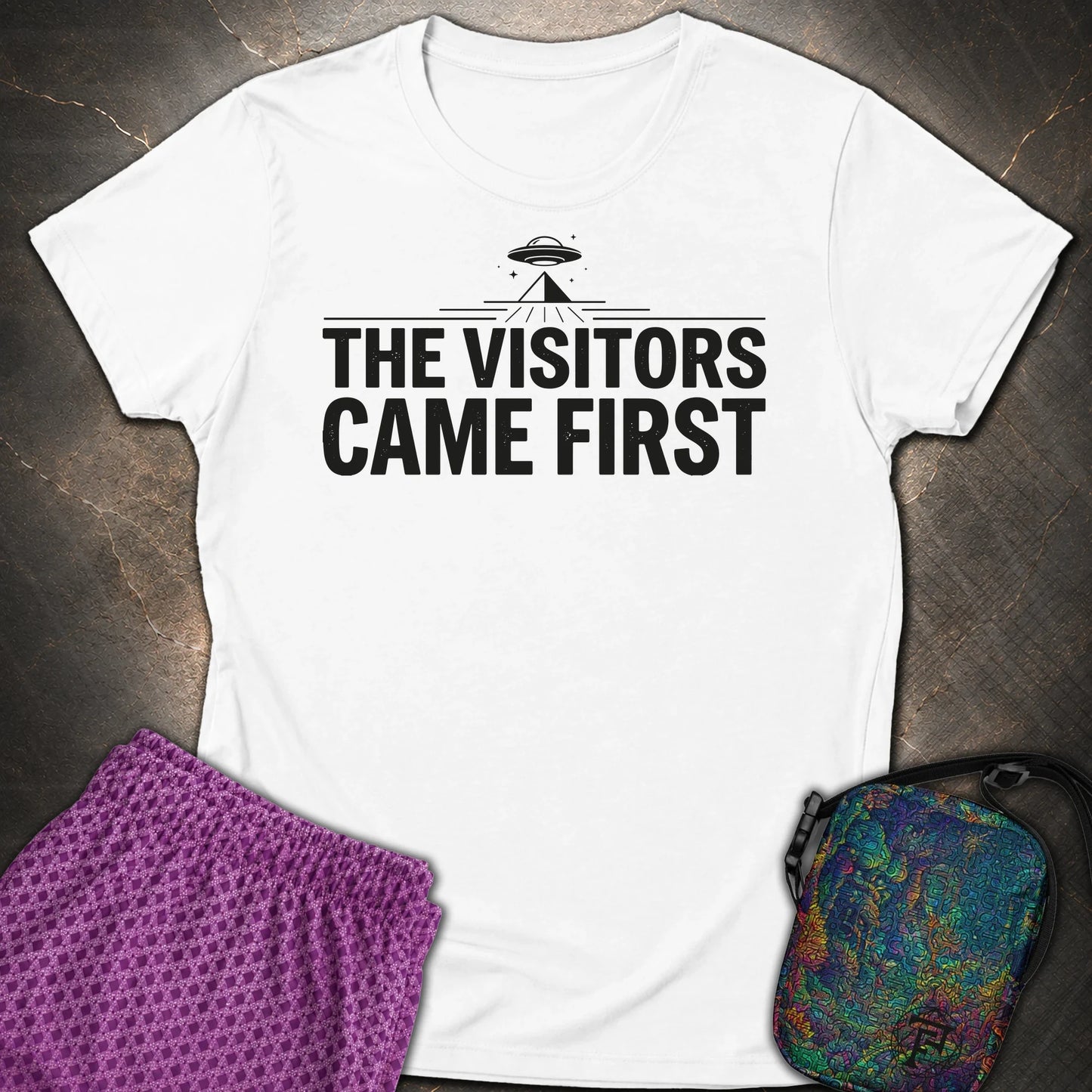 The Visittors Come First Czarne - The Visittors Come First Czarne Womens T-Shirt - White