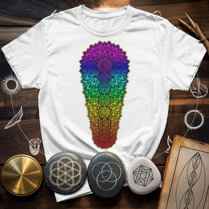 Chakra Spectrum Grounding Grid T-Shirt