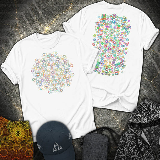 Frequency Of Color 2 Sided T-Shirt - Frequency Of Color 2 Sided T-Shirt - White