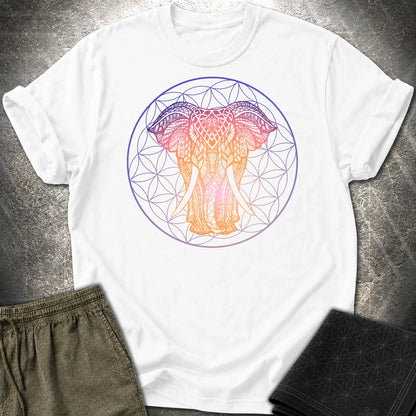 Ganesha Flower Of Life T-Shirt - Ganesha Flower Of Life T-Shirt - White