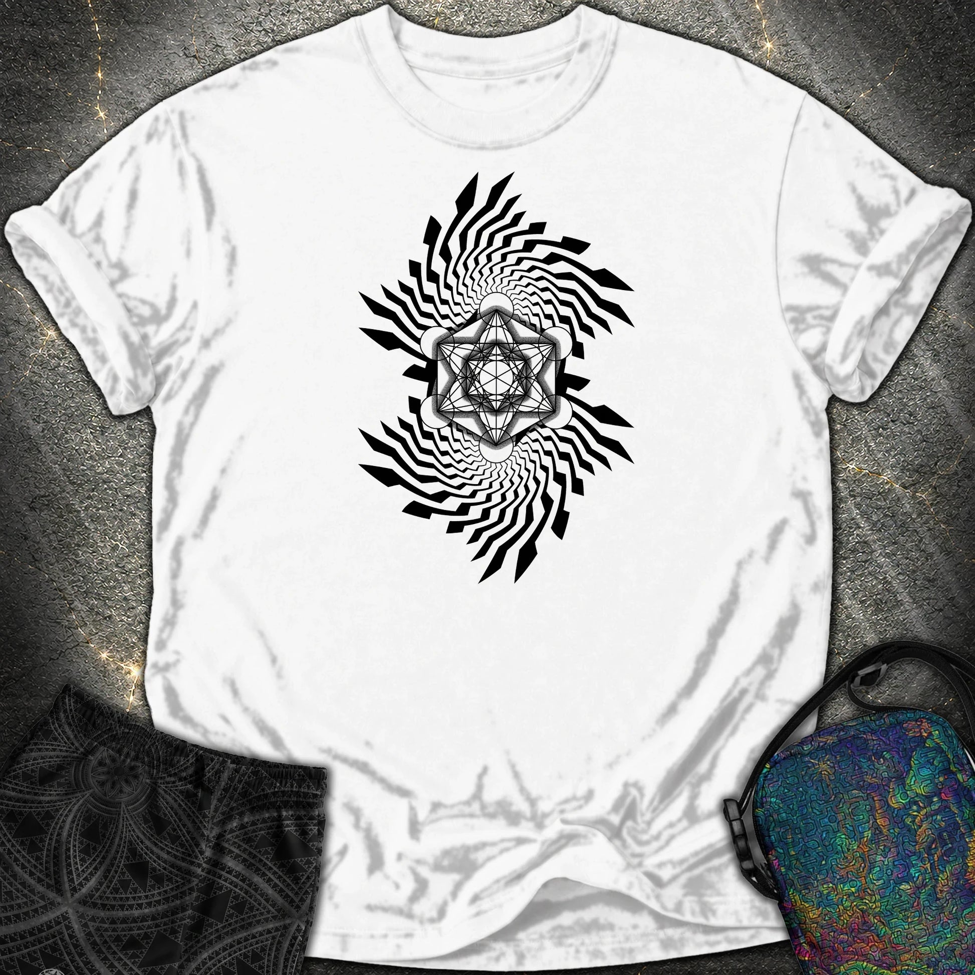 Spiral Metatron Comfort T-Shirt - Spiral Metatron Comfort T-Shirt - White