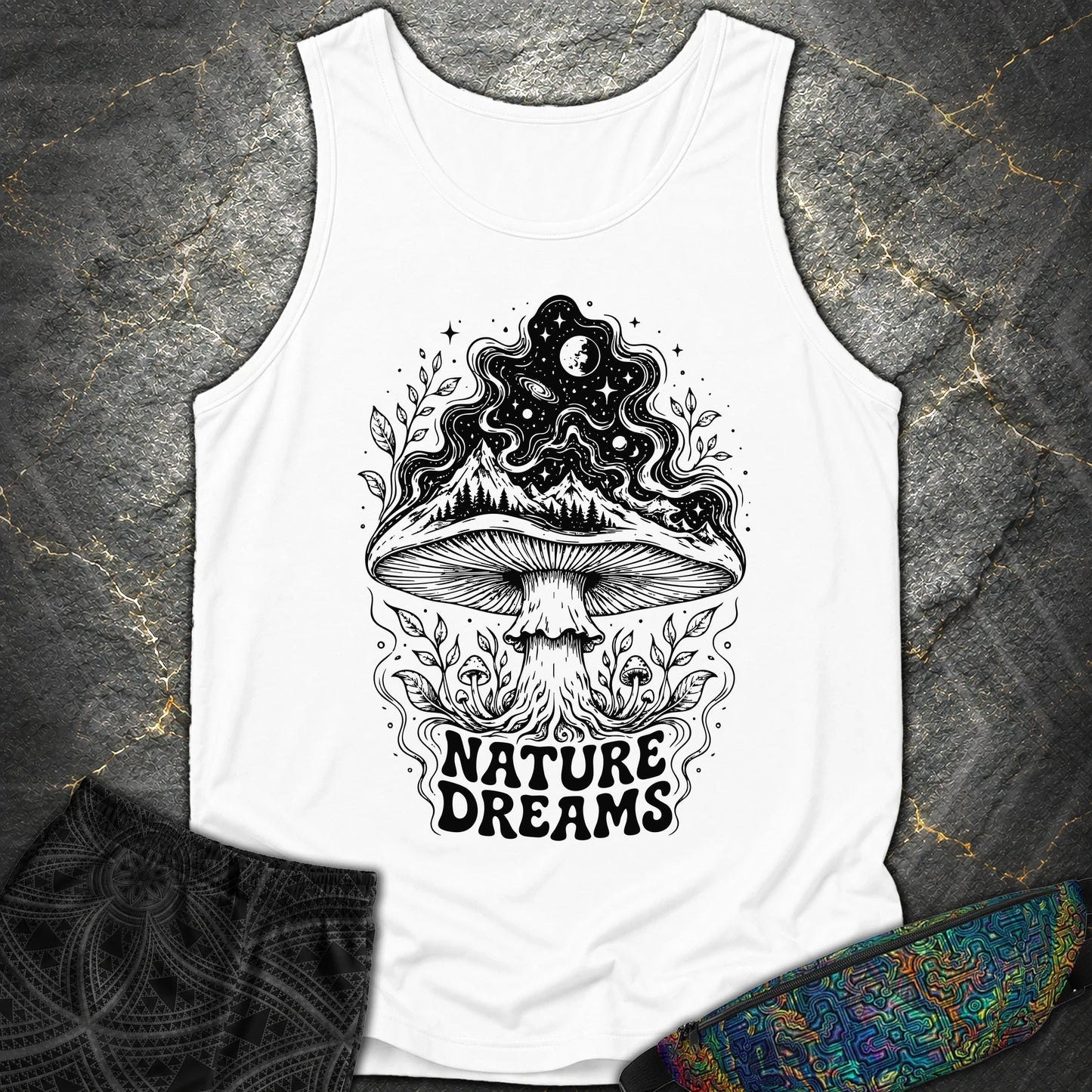Nature Dreams - Nature Dreams Comfort Tank Top - White