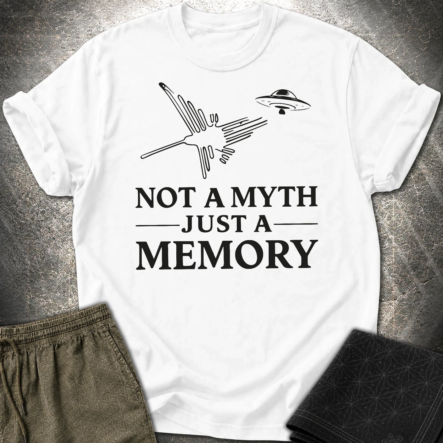 NOT MYTH JUST MEMORY Czarne - NOT MYTH JUST MEMORY Czarne T-Shirt - White