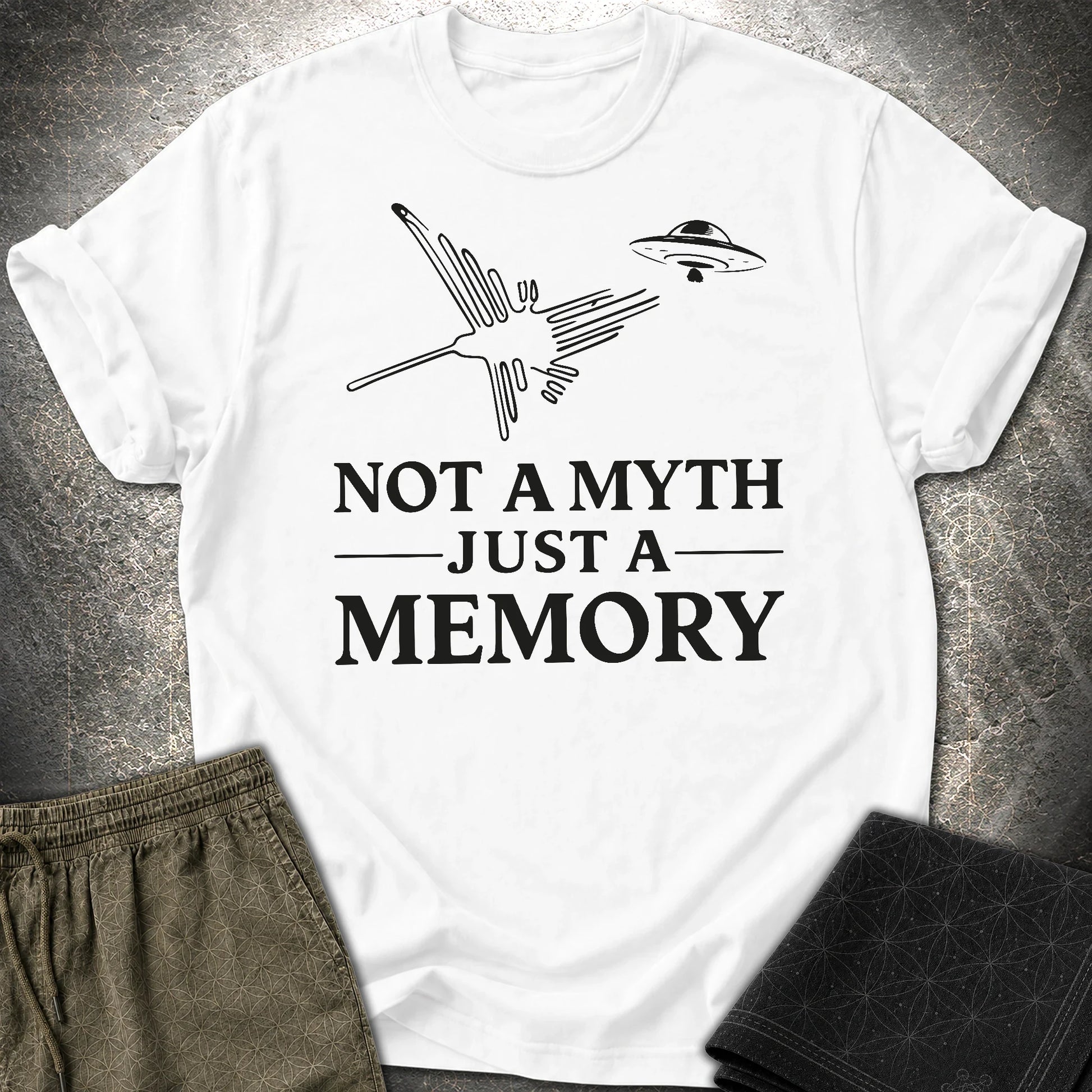 NOT MYTH JUST MEMORY Czarne - NOT MYTH JUST MEMORY Czarne T-Shirt - White
