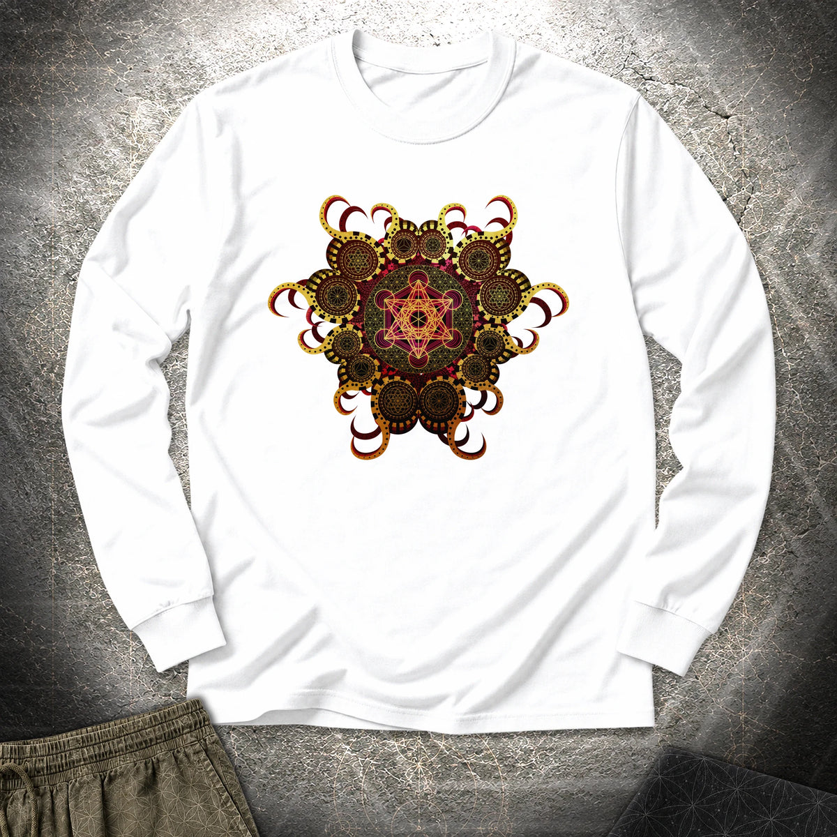 Organic Metatron - Organic Metatron Long Sleeve Shirt - White