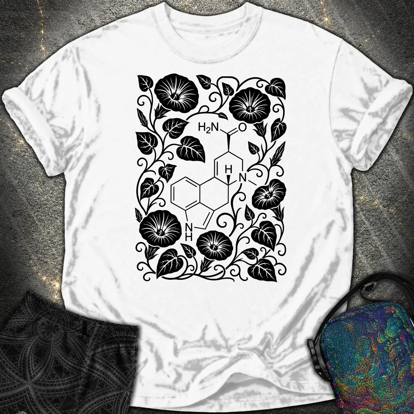 Morning Glory Molecule - Morning Glory Molecule Comfort T-Shirt - White