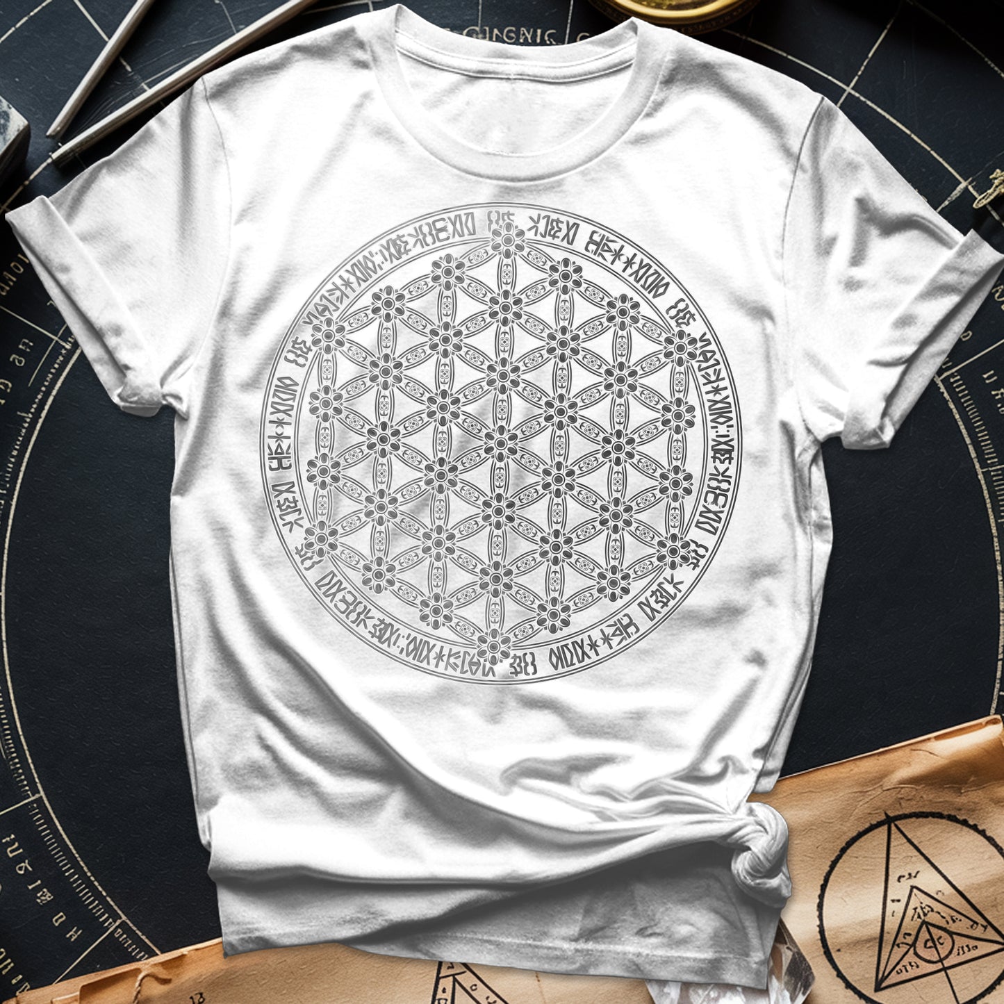 Flower Of Life Foo Lion T-Shirt
