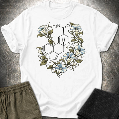 Morning Glory Molecule Color - Morning Glory Molecule Color T-Shirt - White