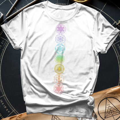 7 Sacred Geometry Chakras T-Shirt