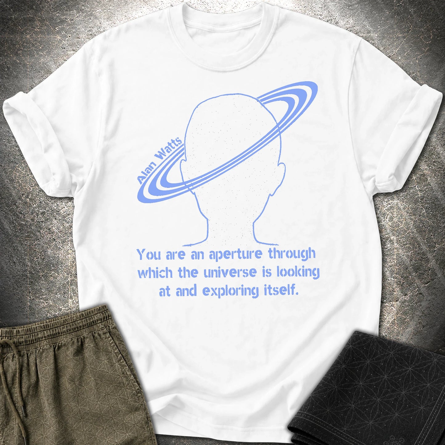 Alan Watts Aperture T-Shirt - Alan Watts Aperture T-Shirt - White