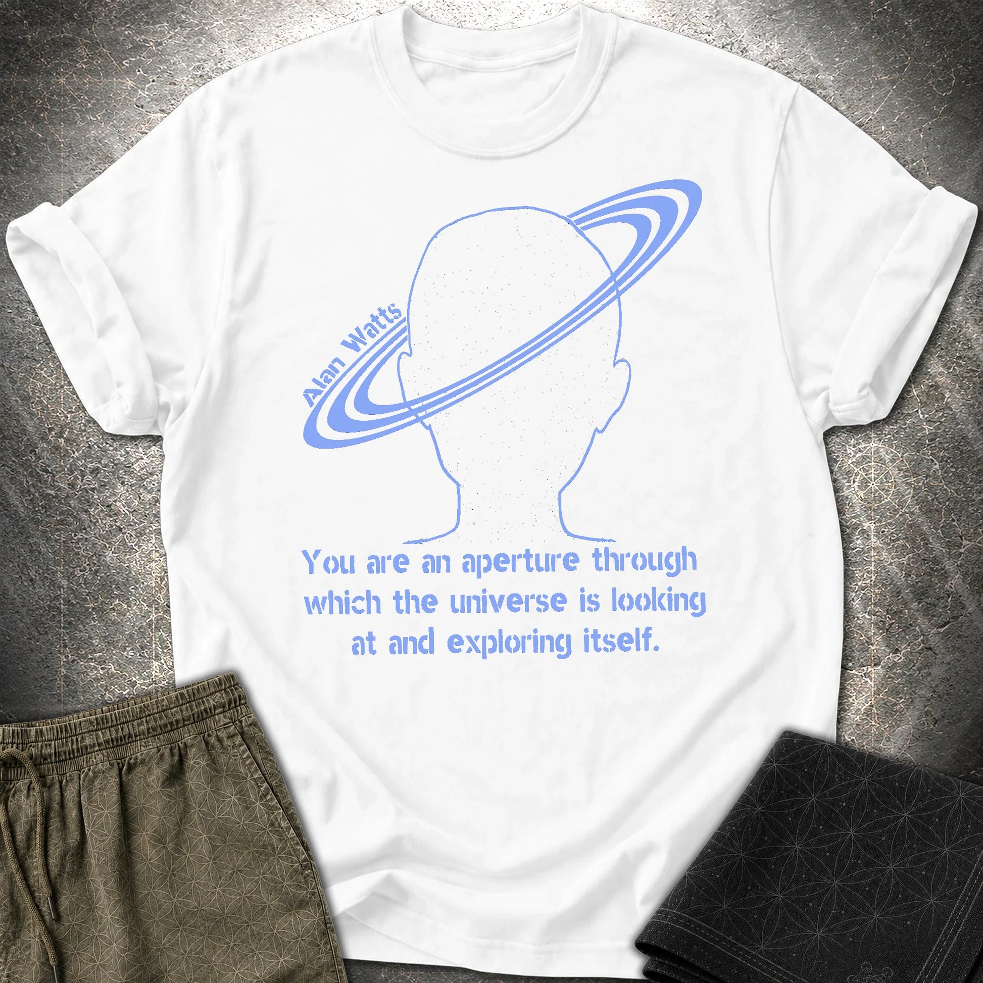 Alan Watts Aperture T-Shirt - Alan Watts Aperture T-Shirt - White