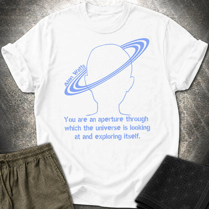 Alan Watts Aperture T-Shirt - Alan Watts Aperture T-Shirt - White