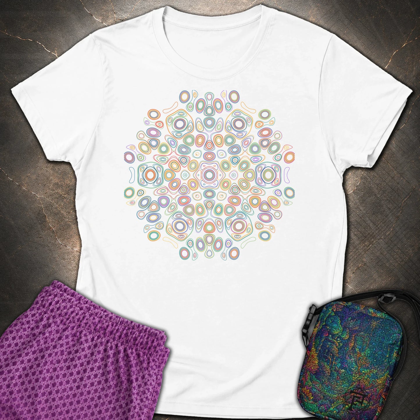 Frequency Of Color - Frequency Of Color Womens T-Shirt - White
