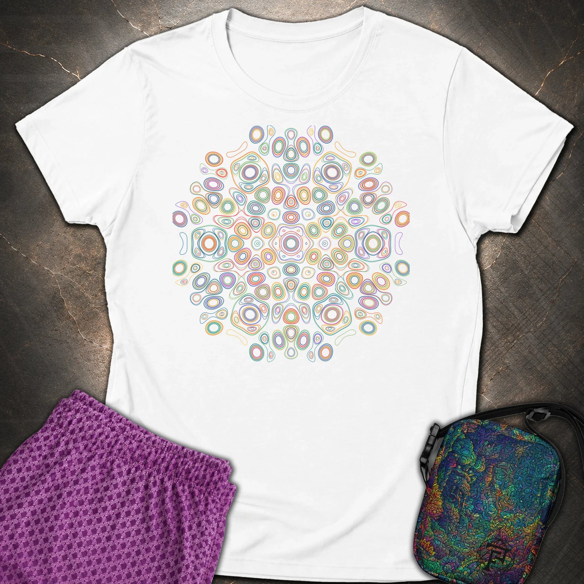 Frequency Of Color - Frequency Of Color Womens T-Shirt - White