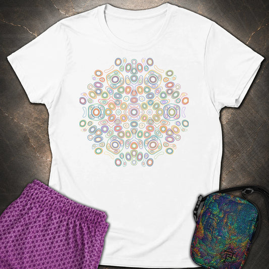 Frequency Of Color - Frequency Of Color Womens T-Shirt - White