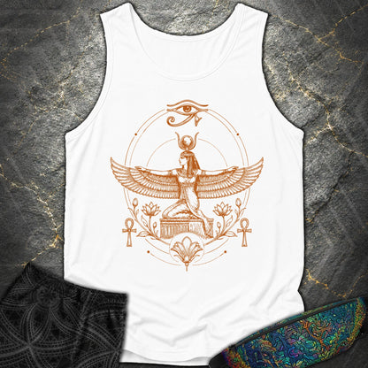 Winged Goddess of the Nile - Winged Goddess of the Nile Comfort Tank Top - White