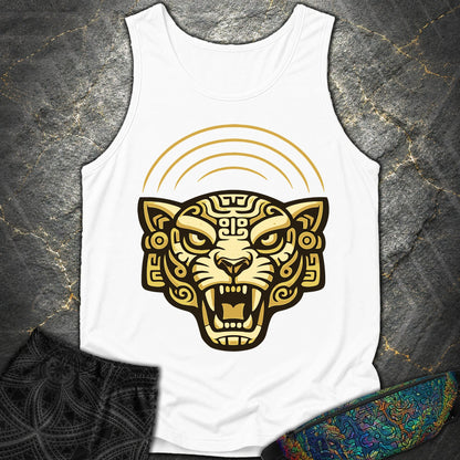 Mayan Jaguar - Mayan Jaguar Comfort Tank Top - White