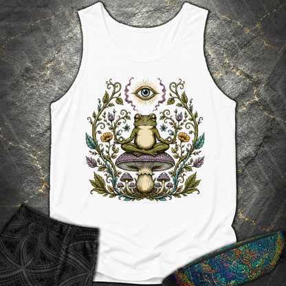 enlightened Frog - enlightened Frog Comfort Tank Top - White