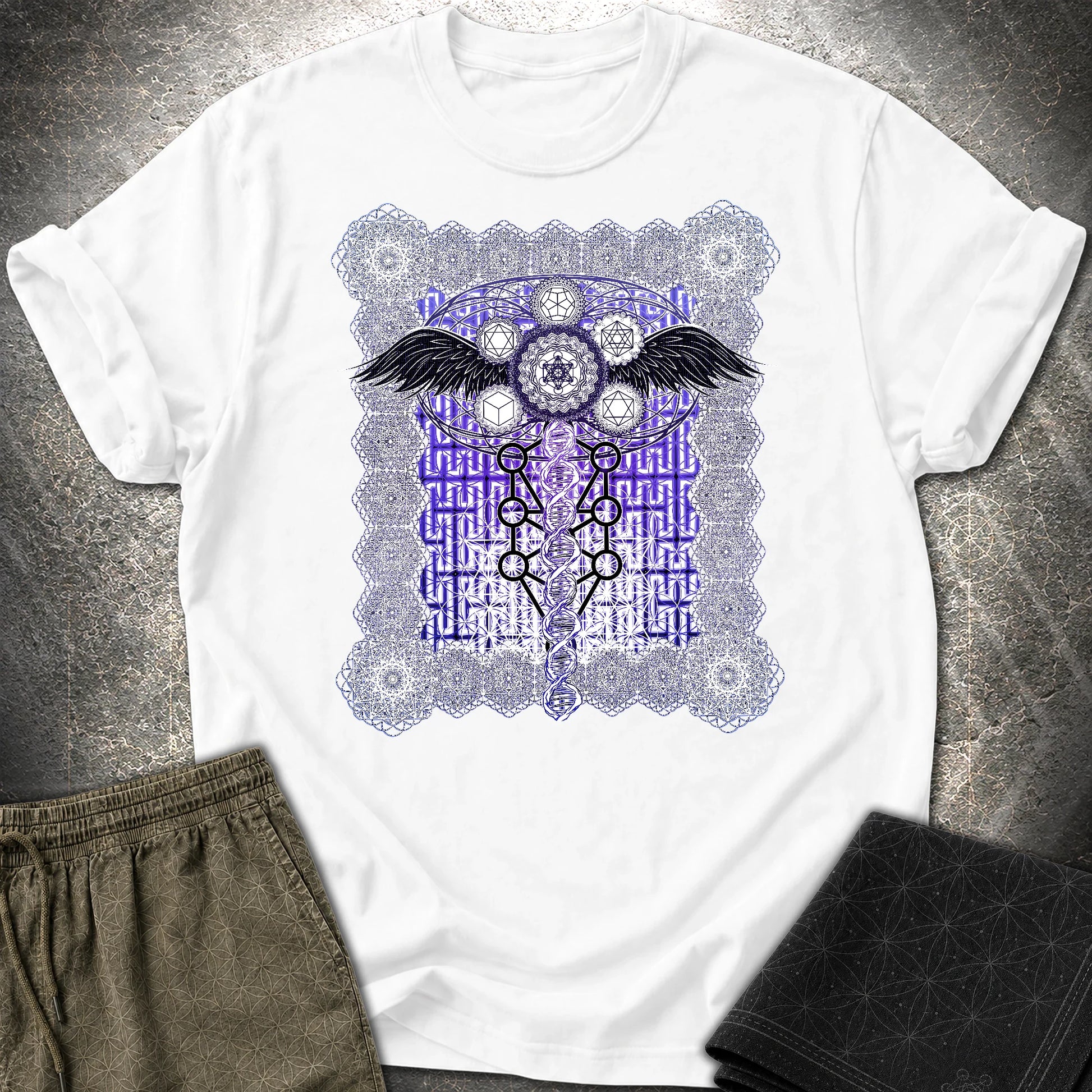 Metatron Ascension T-Shirt - Metatron Ascension T-Shirt - White