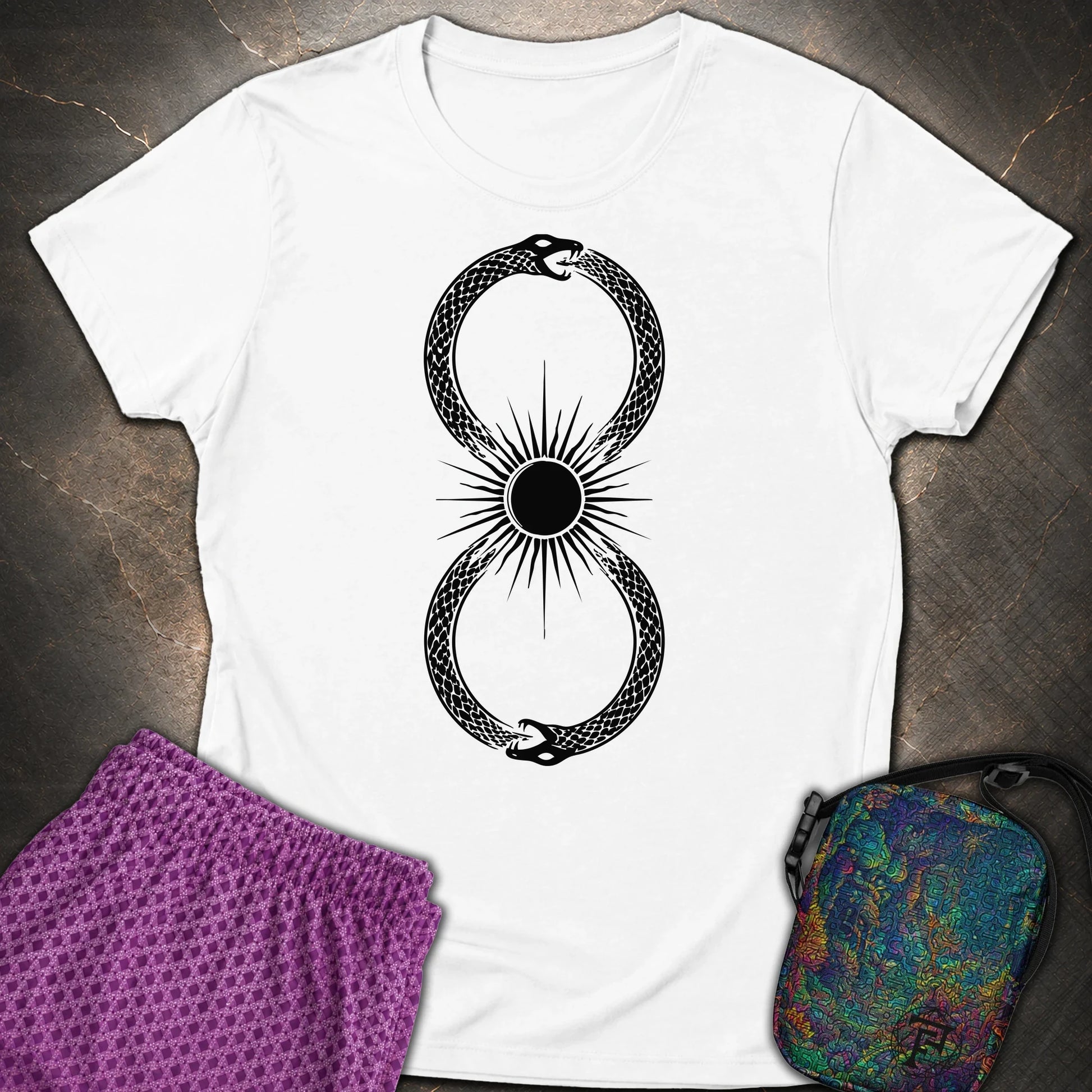 Ouroboros Sun - Ouroboros Sun Womens T-Shirt - White