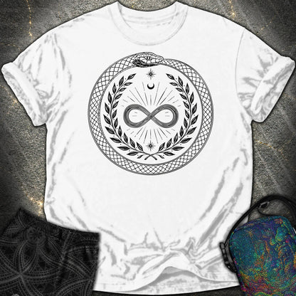888 Ouroboros Infinity Comfort T-Shirt - 888 Ouroboros Infinity Comfort T-Shirt - White