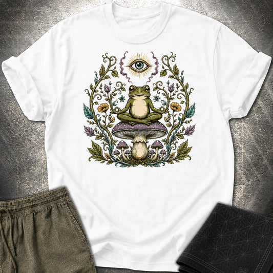 enlightened Frog - enlightened Frog T-Shirt - White