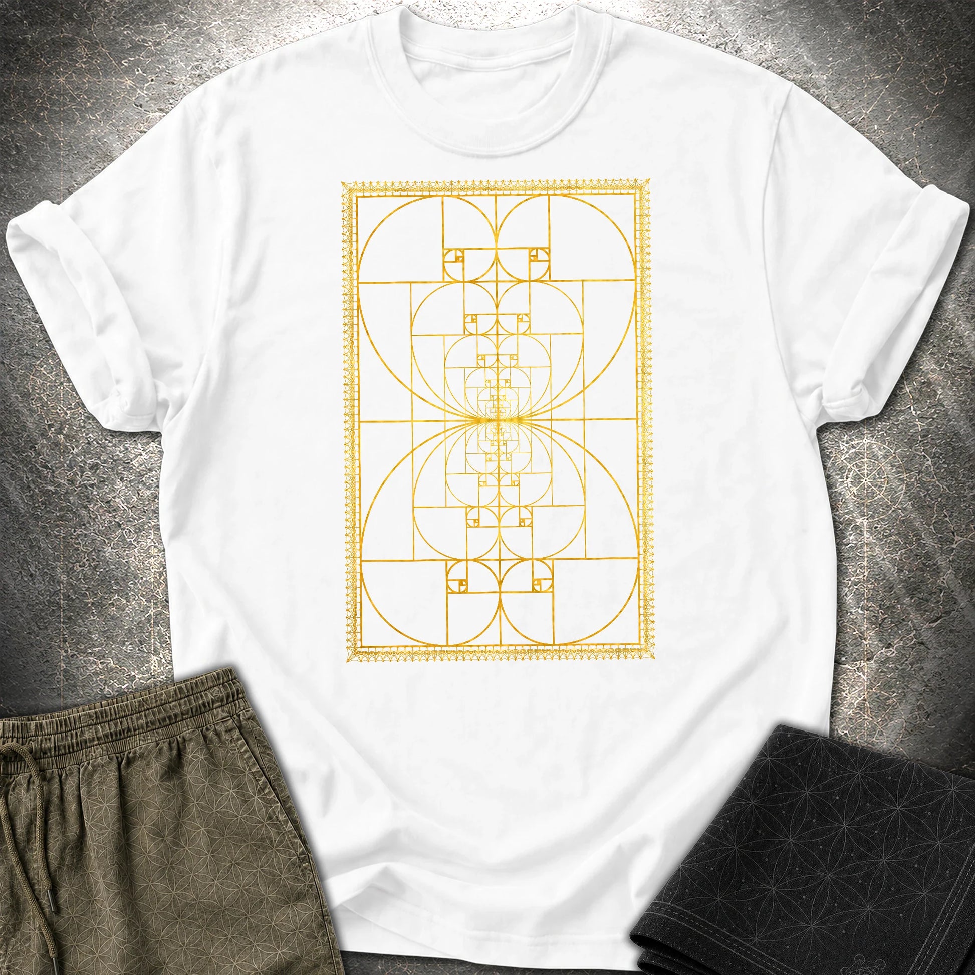 Golden Ratio Symmetry T-Shirt - Golden Ratio Symmetry T-Shirt - White