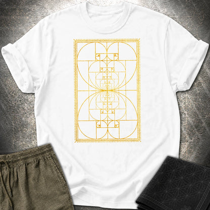 Golden Ratio Symmetry T-Shirt - Golden Ratio Symmetry T-Shirt - White