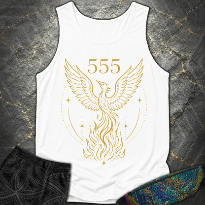 555 Angel Number Rebirth Comfort Tank Top - 555 Angel Number Rebirth Comfort Tank Top - White