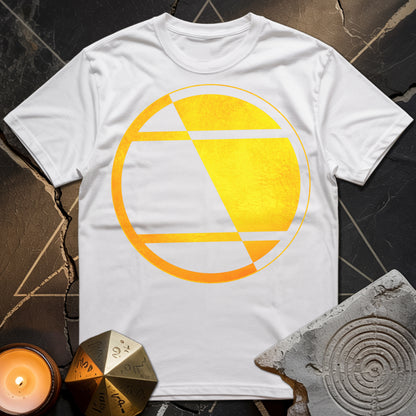 Crop Circle Orange Gold T-Shirt