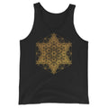 Gold Metatron's Cube Sacred Geometry Tank Top