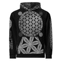 Flower Of LIfe Unisex Recycled Polyester Hoodie