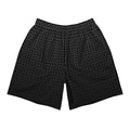 Hilbert Curve Black and White Athletic Long Shorts