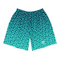 Gosper Curve Flower Of Life Teal Athletic Long Shorts