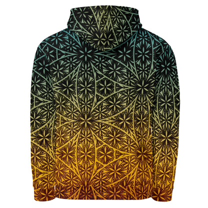 Fractal Flower Of Life Retro Unisex Cotton Hoodie