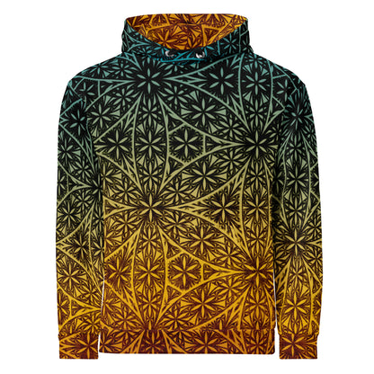 Fractal Flower Of Life Retro Unisex Cotton Hoodie
