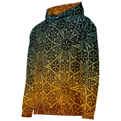Fractal Flower Of Life Retro Unisex Cotton Hoodie