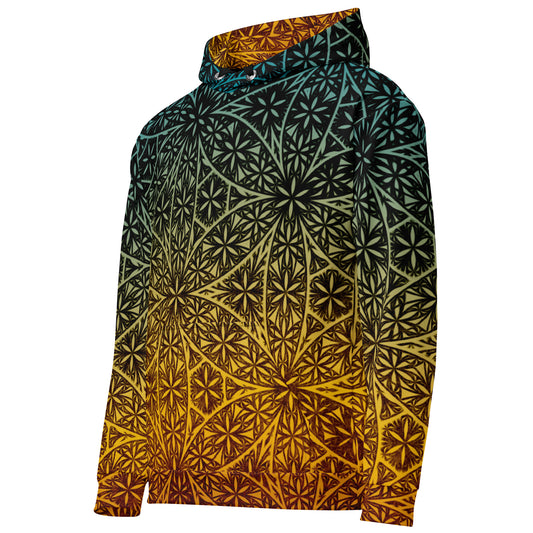 Fractal Flower Of Life Retro Unisex Cotton Hoodie