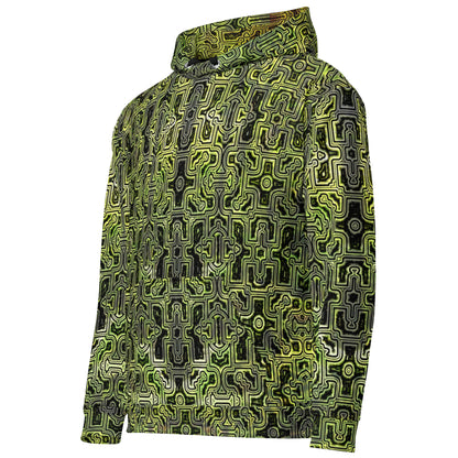 Shipibo Green Camo Unisex Cotton Hoodie