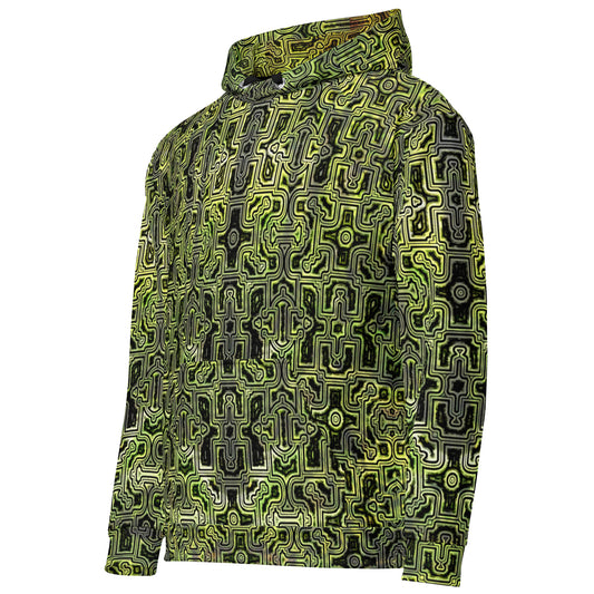 Shipibo Green Camo Unisex Cotton Hoodie