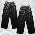 Silver Sacred Pattern Wide-leg Pants