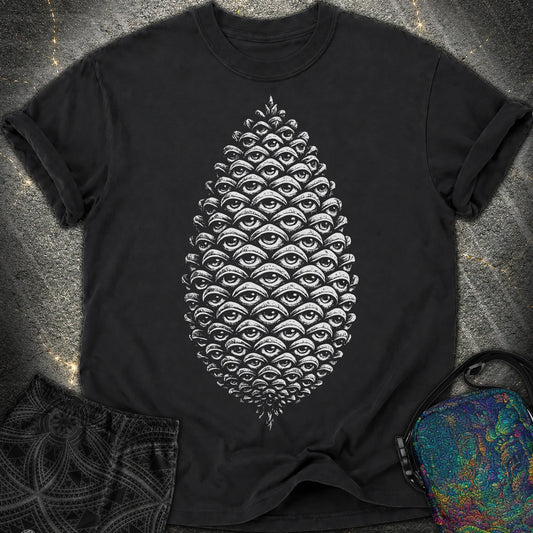 All Seeing Pinecone - All Seeing Pinecone Comfort T-Shirt - Black
