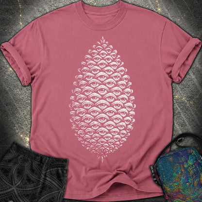 All Seeing Pinecone - All Seeing Pinecone Comfort T-Shirt - Brick