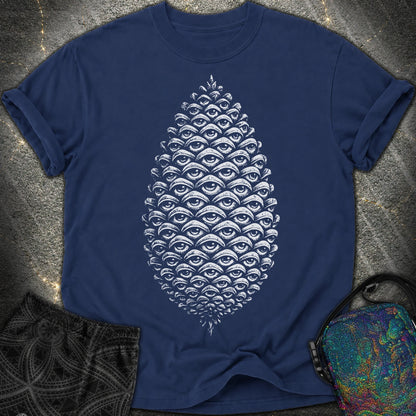 All Seeing Pinecone - All Seeing Pinecone Comfort T-Shirt - True Navy